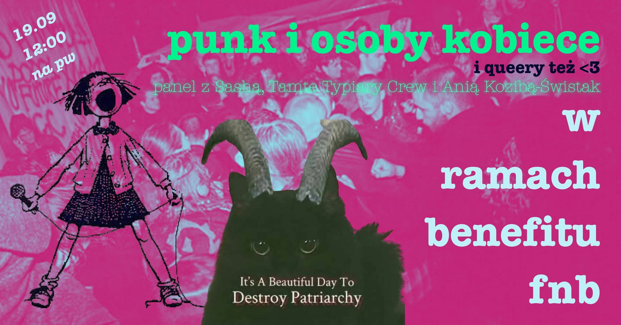 punk i osoby kobiece. i queery też ❤️ panel dyskusyjny