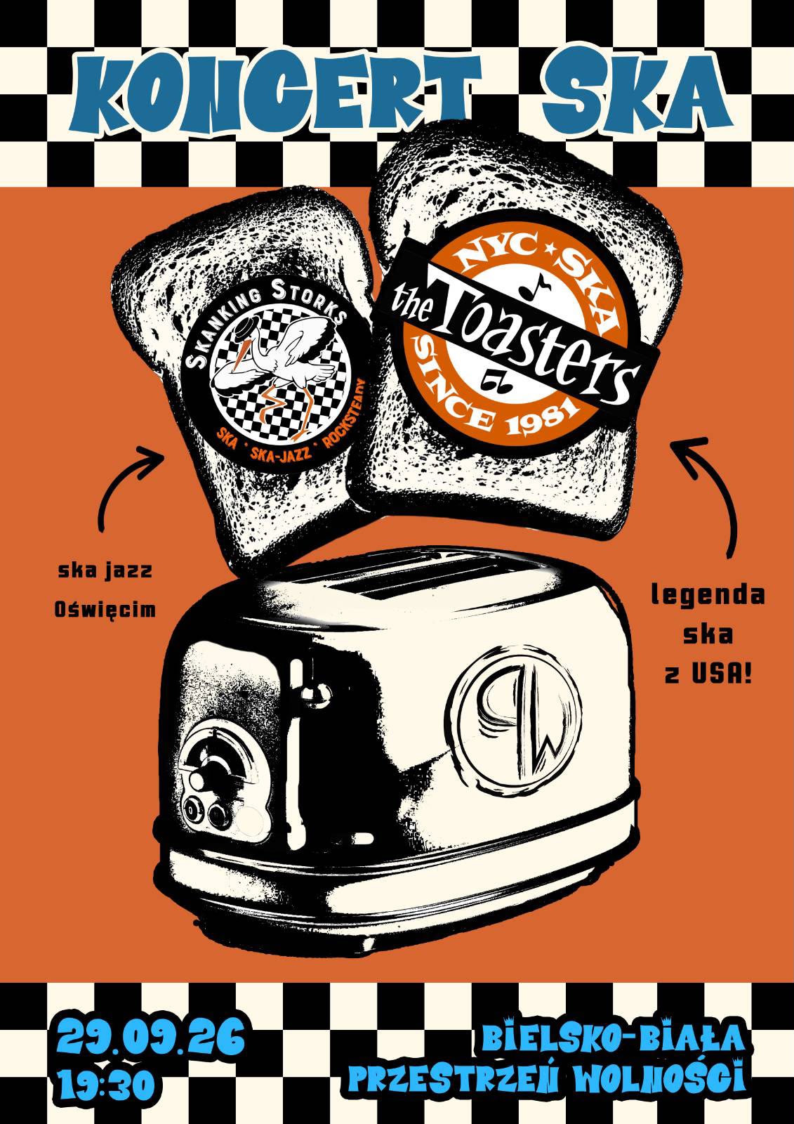 Koncert SKA – THE TOASTERS oraz SKANKING STORKS